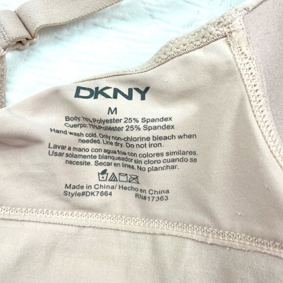 BUY 1 GET 1 FREE DKNY Medium wire free nude pink tan bra comfortable every day - Picture 8 of 9